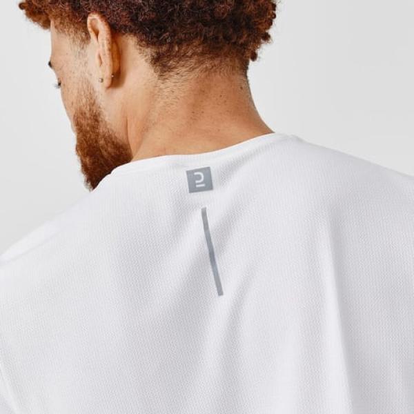 Men’s White Slim Fit Performance Sports T-Shirt