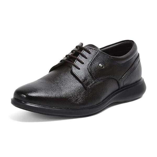 Men’s Tan Genuine Leather Formal Lace-Up Shoes – Premium, Lightweight & Stylish Office Wear