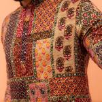 Men’s Multicolor Cotton Blend Printed Kurta – Stylish & Comfortable Regular Fit