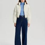 Women’s Nylon Full Sleeve Solid Puffer Jacket – Standard Length, Winter-Ready Warmth