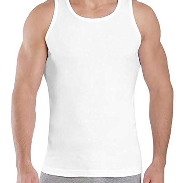 Men’s Premium Cotton Combo Pack – 5 White Vests + 5 Comfortable Briefs | Breathable Daily Innerwear