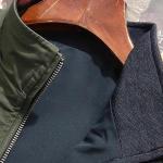 Men’s Lightweight Polyester Bomber Jacket – Solid Color, Regular Fit (J-04-06)