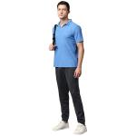 Men’s No-Button Performance Polo T-Shirt with UV Protection