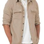 Men’s Stylish Polyester Casual Shirt – Regular Fit, Long Sleeves, Collared Neck (Rib Design)