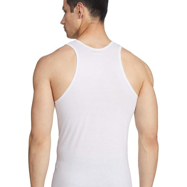 Men’s 100% Cotton Sleeveless Vests – Pack of 5 | Breathable Round-Neck Daily Innerwear