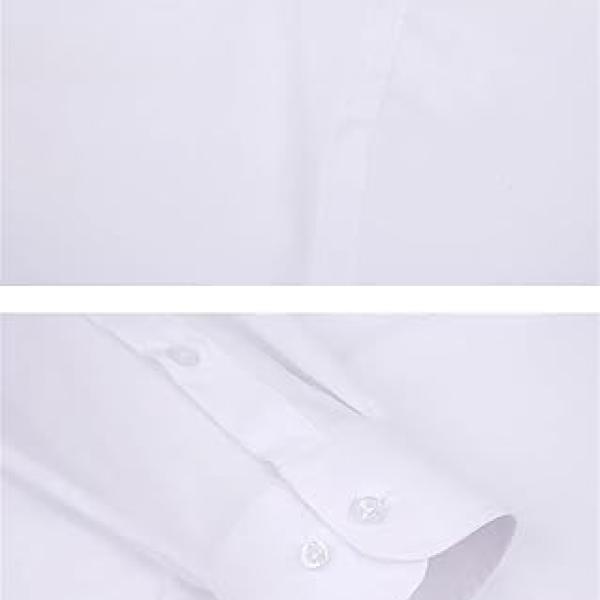 Men’s White Casual Solid Shirt – Premium Cotton, Full Season Wear