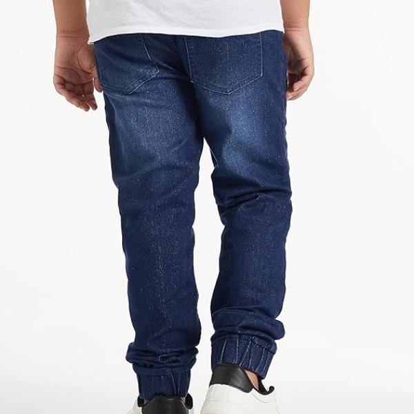 Men’s Elasticated Regular Fit Denim Jogger Jeans – Stretch Cotton Blend