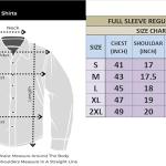 Men’s Stylish Polyester Casual Shirt – Regular Fit, Long Sleeves, Collared Neck (Rib Design)