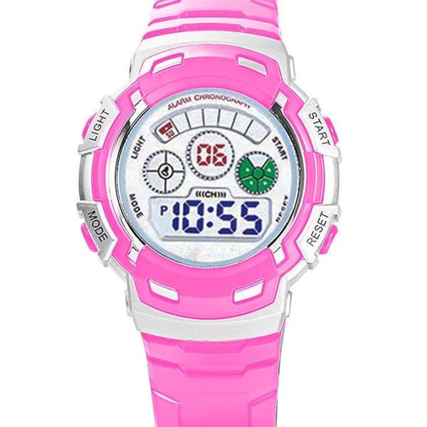Kids Digital Watch with Colorful LED Light | Alarm, Stopwatch & Waterproof Design – Model EF82033