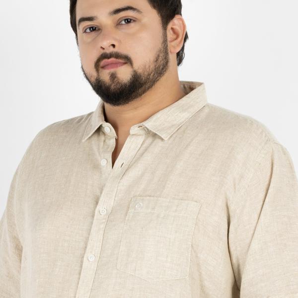 Half Sleeve Linen White Shirt for Men – Timeless Classic | Lightweight & Breathable | Casual & Semi-Formal Wear