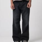 Men’s Vintage Bootcut Denim Jeans – Heavyweight Black Rinse
