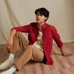 FriendsWells Men’s Solid Cotton Casual Shirt with Double Flap Pockets – Slim Fit, Full Sleeves (Plus Sizes Available)