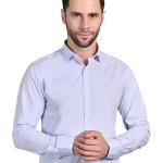 Men’s Organic Cotton Slim Fit Solid Casual Shirt – Full Sleeve, No Pocket, Button-Down Collar