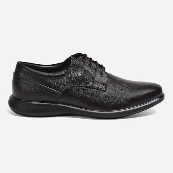 Men’s Tan Genuine Leather Formal Lace-Up Shoes – Premium, Lightweight & Stylish Office Wear