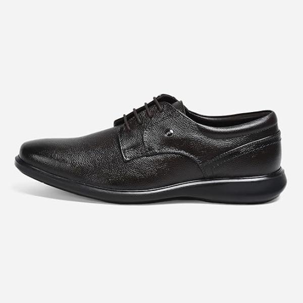 Men’s Tan Genuine Leather Formal Lace-Up Shoes – Premium, Lightweight & Stylish Office Wear